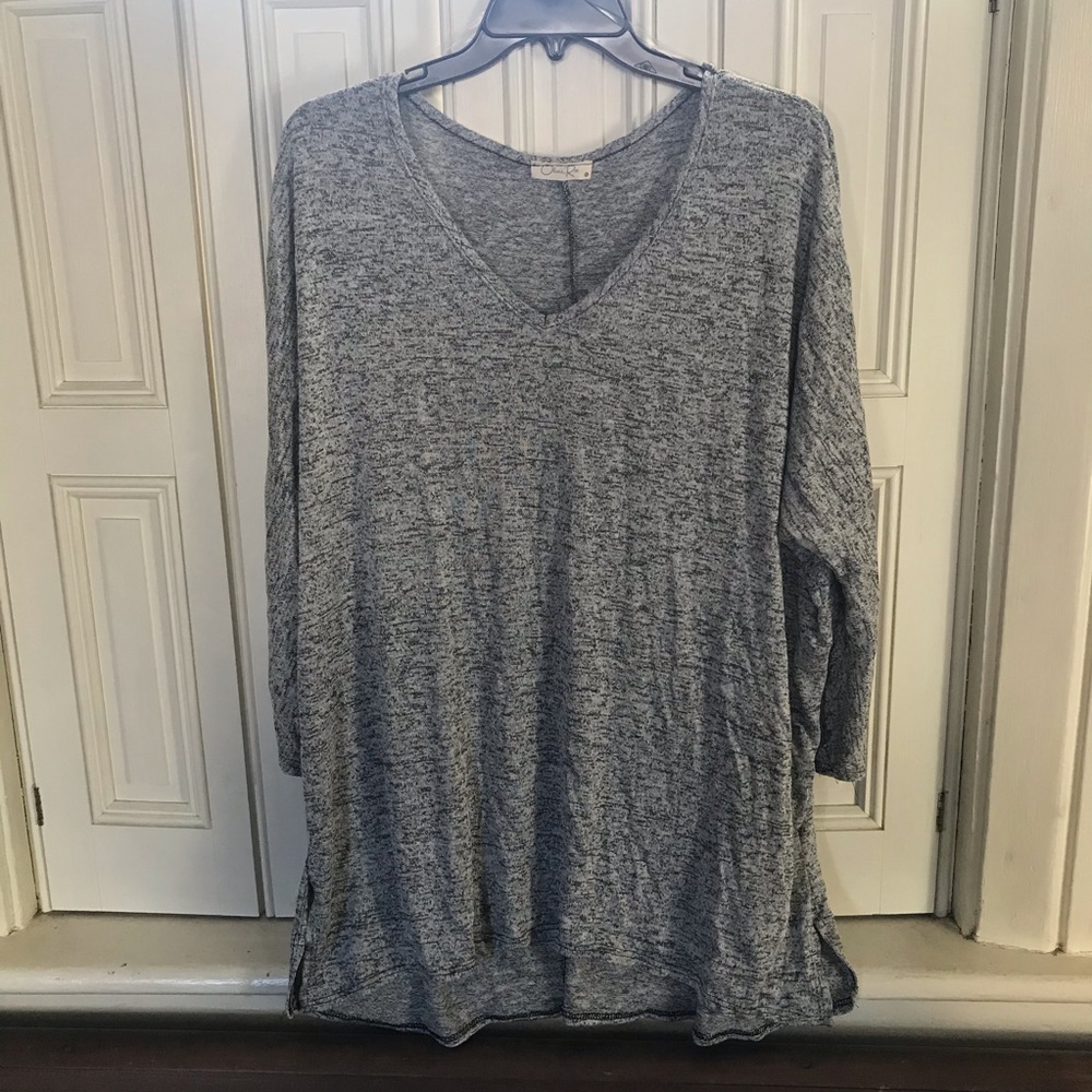 Grey tunic top